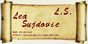 Lea Šujdović vizit kartica